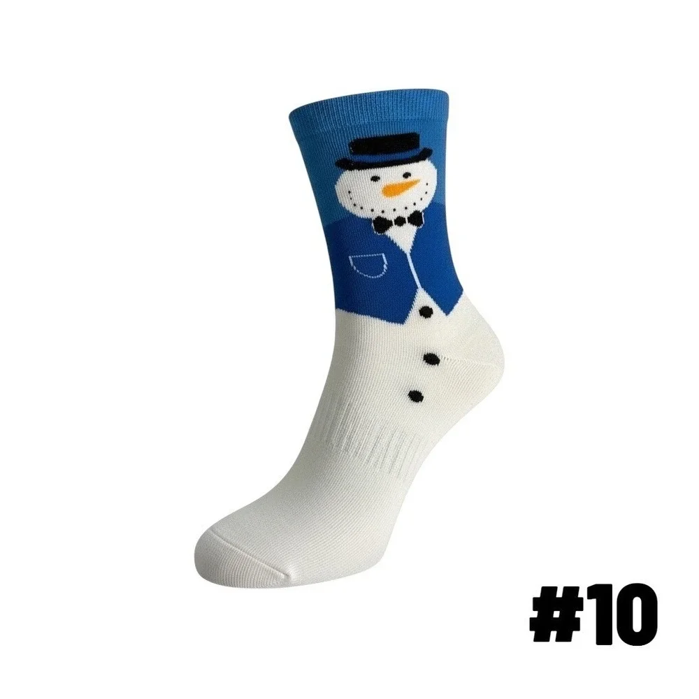 Novelty Christmas Knit Socks 5.5-8.5 US Holiday Unisex Soft Reindeer 5 Pk NEW